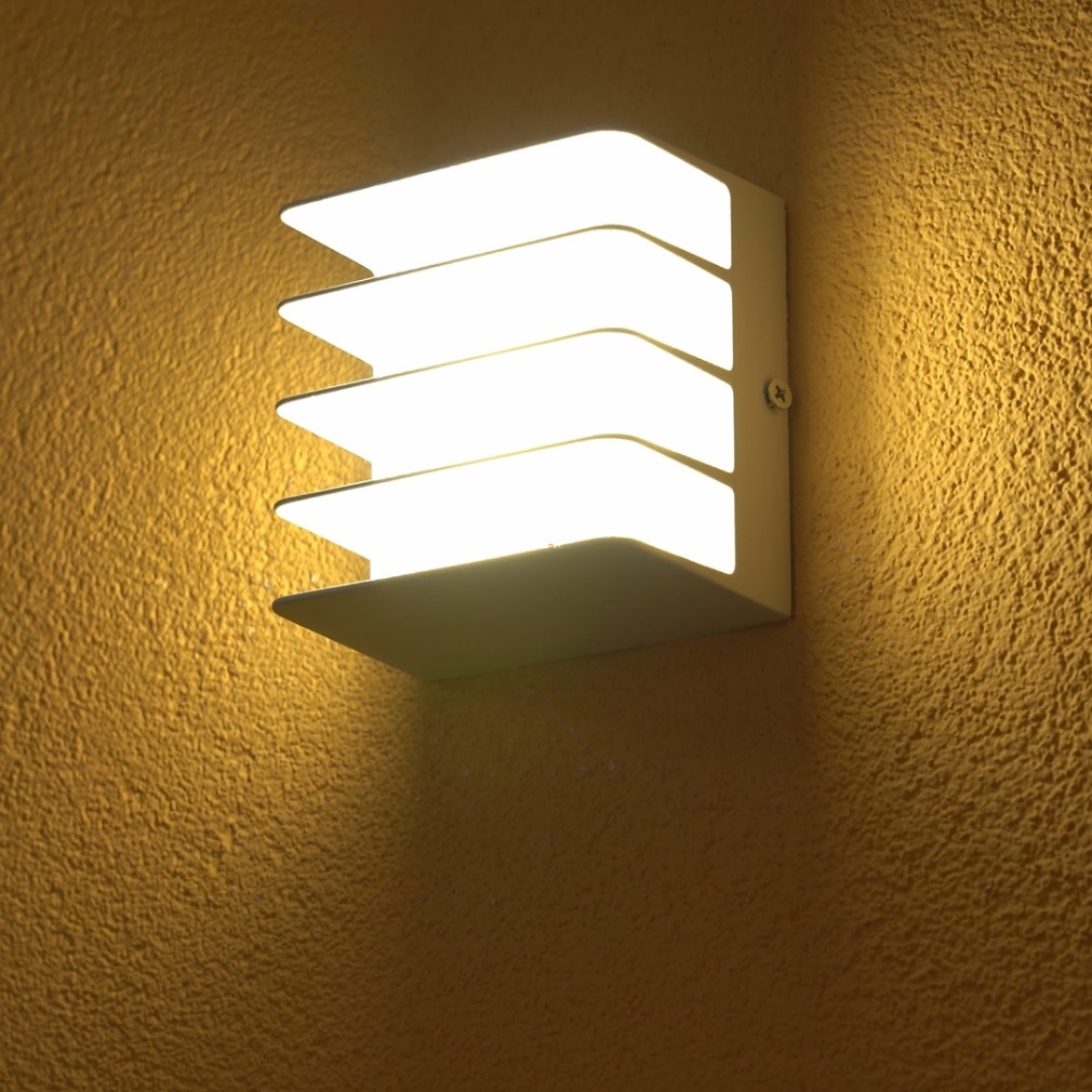 Kültéri fali LED lámpa 14,5 W, melegfehér, fehér színű (Gridy)