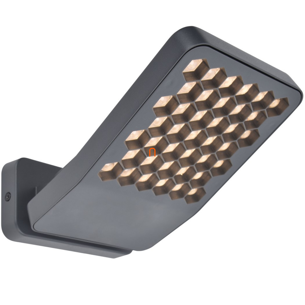 Kültéri fali LED lámpa, melegfehér fényű, 13,7W - Atlantis Lutec 7801605118