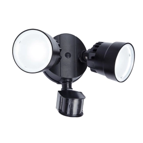 Mozgásrézkelős kültéri LED reflektor 15 W, hidegfehér, fekete - Shrimp Lutec 7622104330