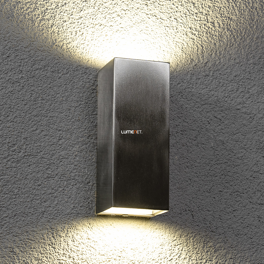Kültéri fali LED lámpa ezüst színben (Luca)