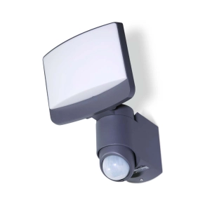 Mozgásérzékelős kültéri fali LED lámpa 15,4 W, hidegfehér, szürke-opál - Sunshine Lutec 7625601345