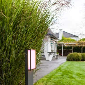 Connect Smart kültéri LED állólámpa 16 W, hideg-melegfehér, 75 cm, antracit-opál - Qubo Lutec 7193003118