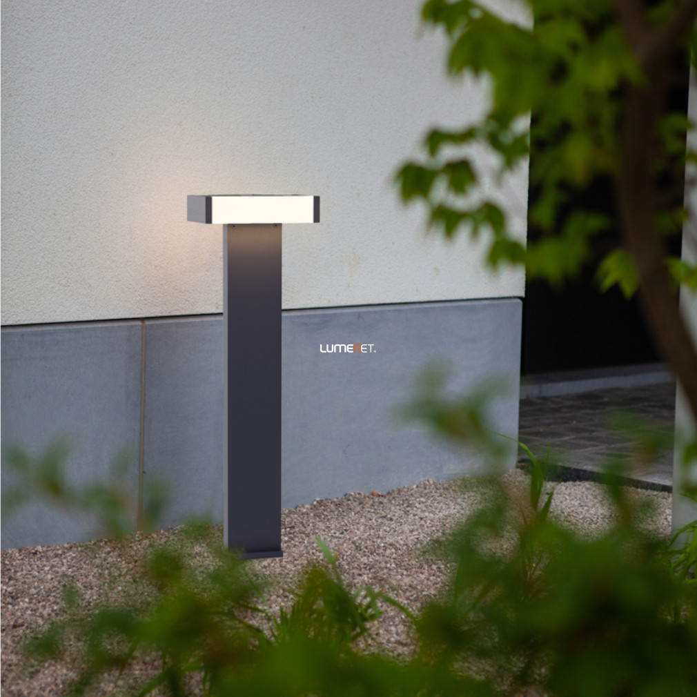 Kültéri LED állólámpa 17,8 W, melegfehér, 75 cm, szürke színű (Conroy)