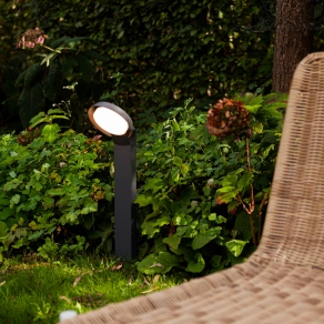 Kültéri LED állólámpa 15 W, melegfehér, 67 cm, szürke színű - Polo Lutec 7105701118