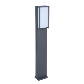 Kültéri LED állólámpa 18 W, melegfehér, 75 cm, szürke-opál - Qubo Lutec 7193001118
