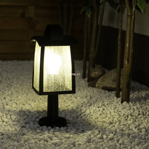   Kültéri lámpa vízcsepp hatású üveggel, 40 cm, fekete - Kelsey Lutec 7273602012