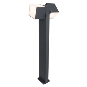 Kültéri LED állólámpa 23 W, melegfehér, 75 cm, szürke-opál - Cuba Lutec 7193801118