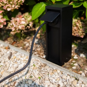 Kültéri csatlakozóoszlop, 24 cm - Mains Lutec 9702203012