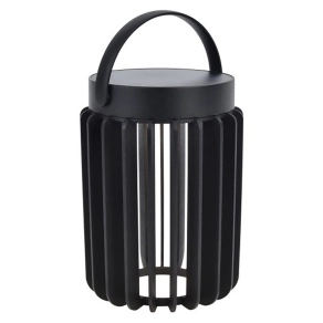 Napelemes asztali LED lámpa 2,8 W, hidegfehér, fekete - Kozy Lutec 6933701330