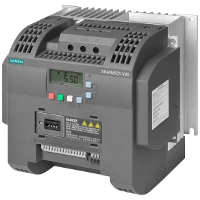   Siemens 6SL3210-5BE25-5CV0 frekvenciaváltó, 3x380-480VAC 5,5kW/11,0A, beépített C3 szűrővel, BOP panellel, Siemens V20 Sinamics