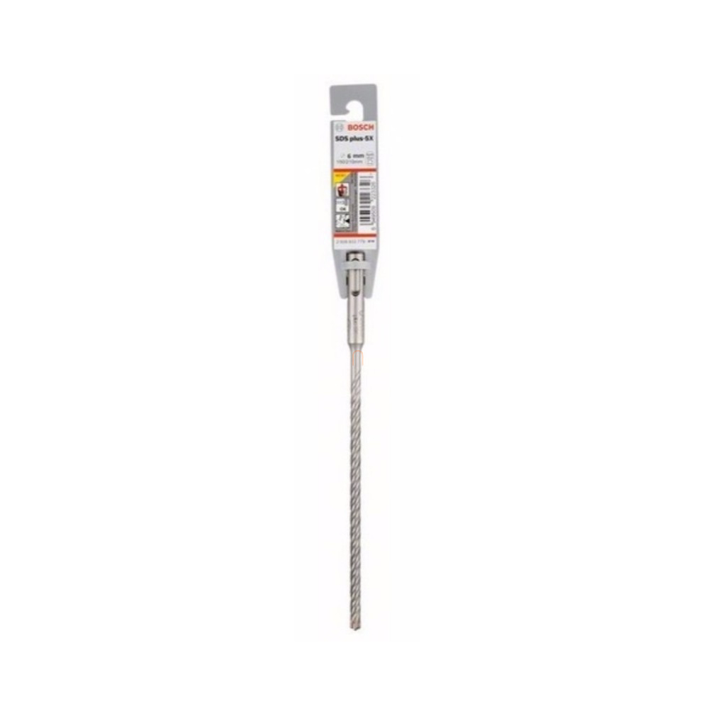 Bosch fúrószár SDS plus-5X fúrószár  6x150x210 (2608833779) Megmunkálható anyagok: kő, beton