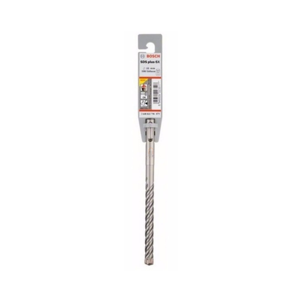 Bosch fúrószár SDS plus-5X fúrószár 10x100x160 (2608833798) megmunkálható anyagok: kő, beton
