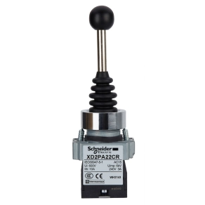 Schneider Electric Easy Harmony XB2 - XD2PA22CR - Joystick, 2 irány, 2 NO, műanyag, 22mm, visszatérő