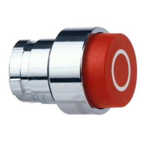   Schneider Electric Easy Harmony XB2 - ZB2BL432C - Nyomógomb fej, kiemelkedő, piros, jelölt O, fém, 22mm, visszatérő