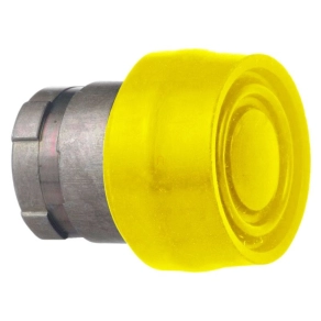   Schneider Electric Easy Harmony XB2 - ZB2BP5C - Nyomógomb fej, kiemelkedő, sárga, fém, 22mm, visszatérő, védősapkás, jelöletlen