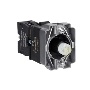 Schneider Electric Easy Harmony XB2 - ZB2BWM52C - Világító aljzat, gallér, narancssárga LED, fém