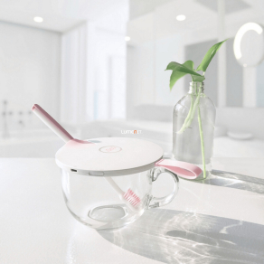   Fertőtlenítő fedél, bögréhez és pohárhoz, rózsaszín