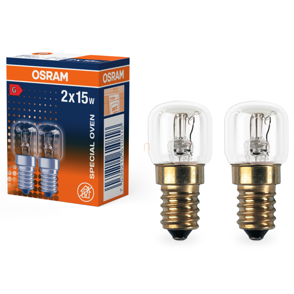 Osram E14 sütőizzó 15W, 85 lm, 2700 K, melegfehér, áttetsző üveg, 2 darabos -Special T Oven