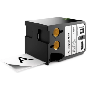 DYMO XTL (54 mm) Vinyl, fekete/fehér, 7m 1868755