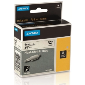   Dymo szalag  9mmx1,5m   Zsugor (melegíthető) fehér  18053 1,73mm-3,73mm