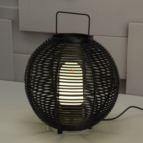   Kültéri rattan hatású hangulatlámpa, 49 cm - Sage Markslöjd 107980 - akasztható, 1xE27 foglalattal, 230 V