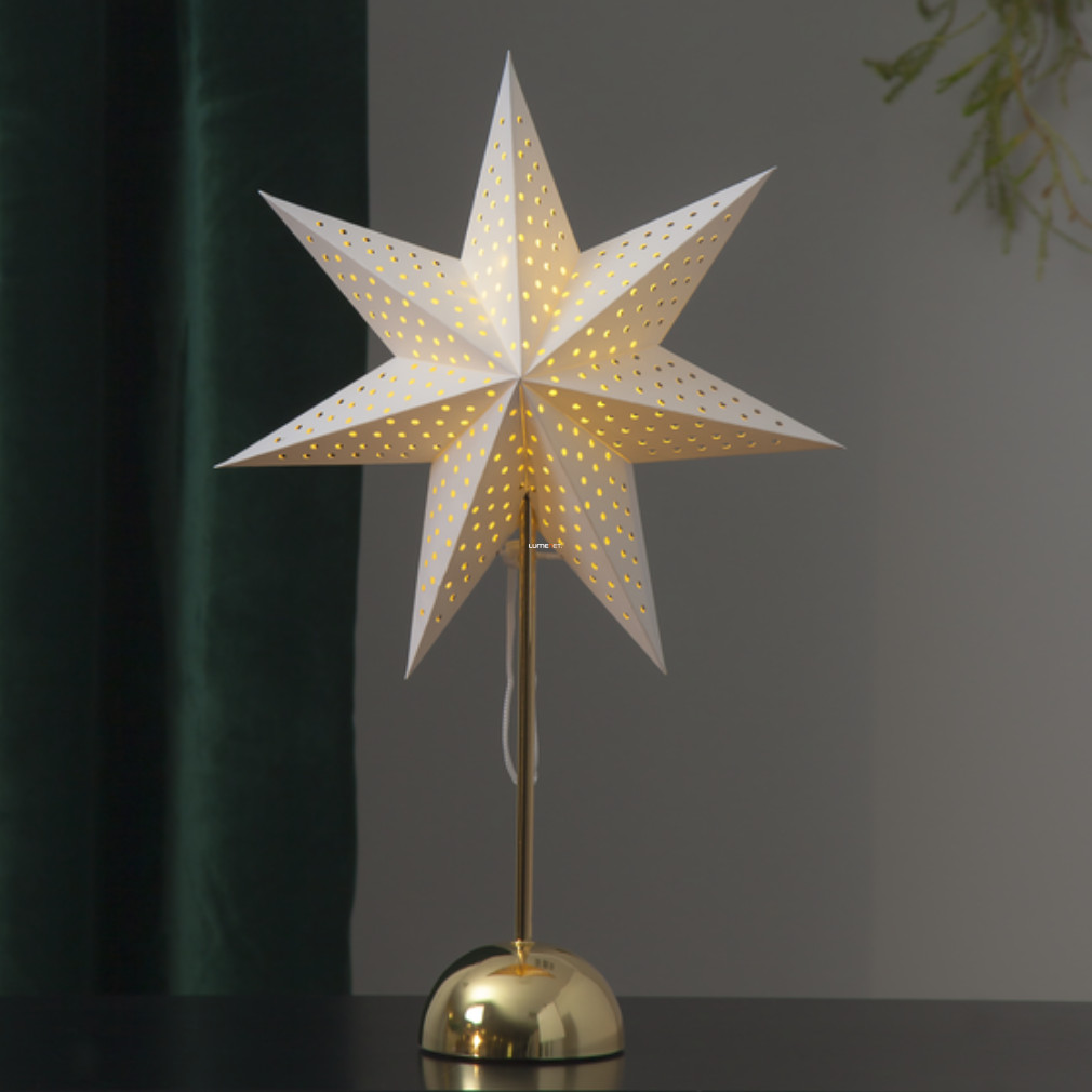 Csillag alakú asztali LED lámpa, 55 cm-elem nélkül (Lottie)