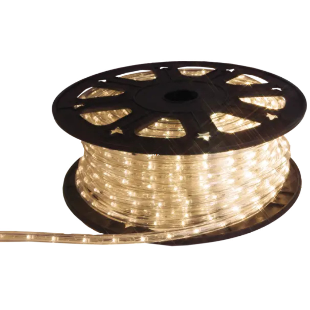 Kültéri LED fénykábel, melegfehér fényű, 45 m (Ropelight LED reel)