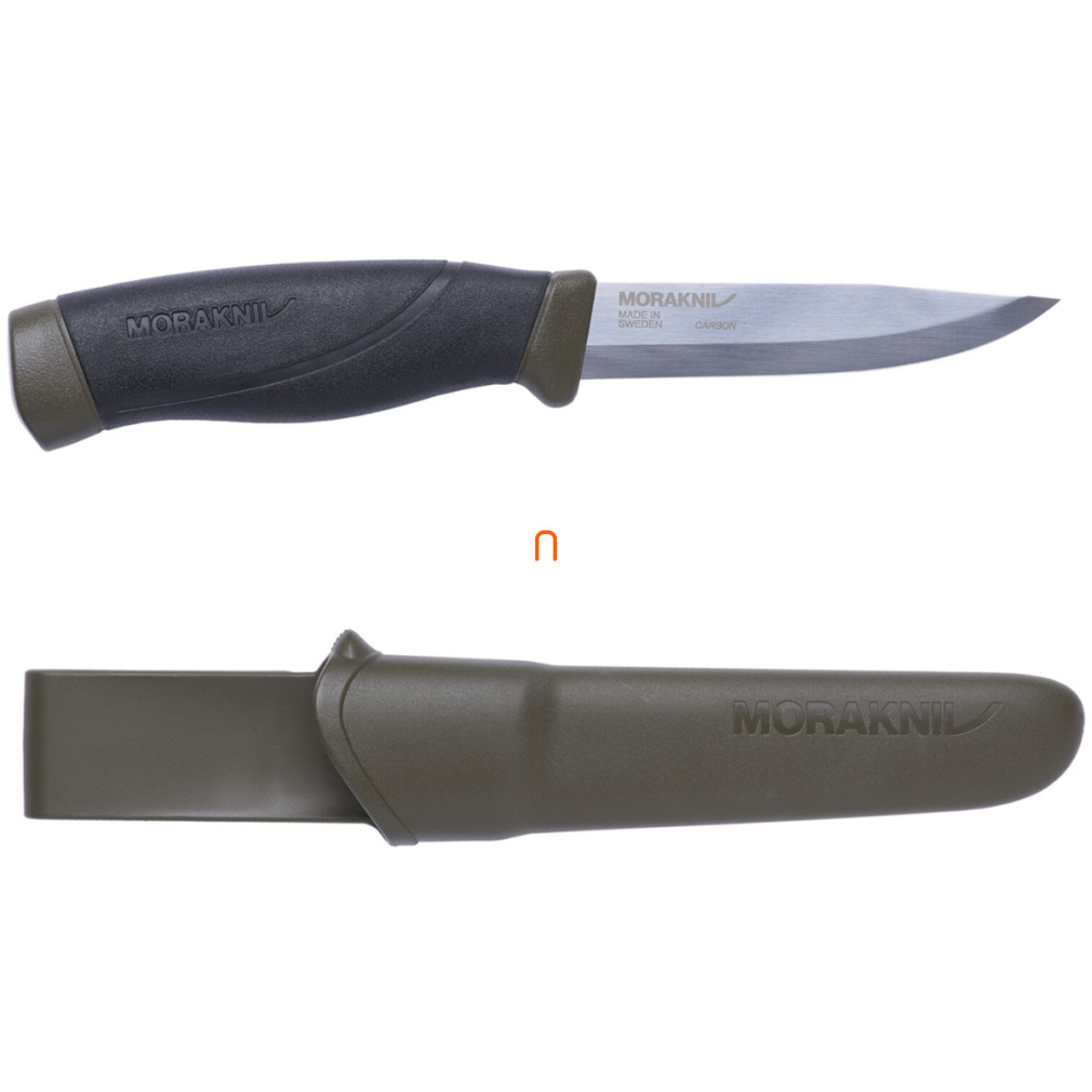 Morakniv Companion Heavyduty (C) kés, tokkal, katonai zöld