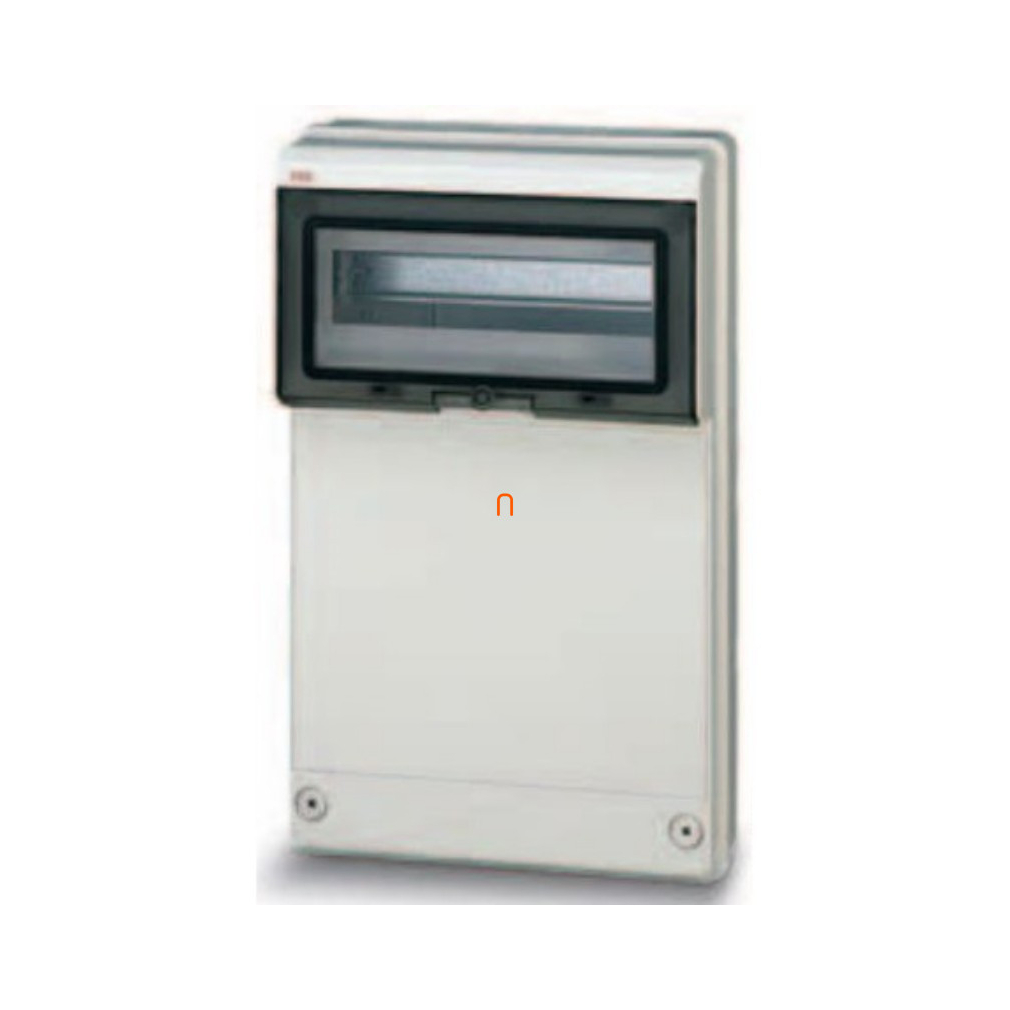ABB kapcsoló szekrény 12M 13205 dugaszolóaljzat-kombináció, IP65, teli, 12 modul, 4 hely 275x455x140mm, RAL7035 szürke M132050020
