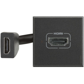 Bticino Axolute HDMI csatlakozó aljzat, antracit HS4284