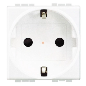   BTICINO Light N4141AN 2P+Fcsatlakozóaljzat 2 modulos , 16A fehér