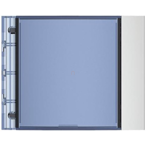 BTICINO 352201 névmodul előlap Allmetal
