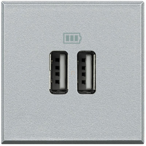 Bticino Axolute dupla USB töltő 1m tech HC4285C2