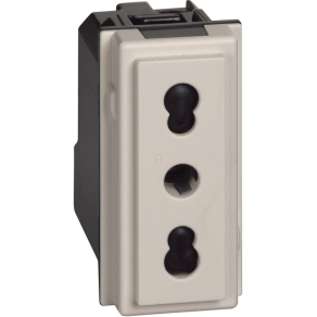 BTICINO LivingNow dugalj 2P 10/16A 250V homok KM4180