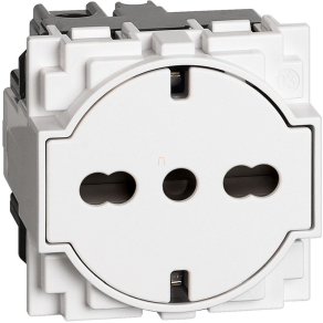   BTICINO LivingNow dugalj Ger-Ita flat socket fehér KW4140A16F