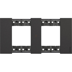 BTICINO LivingNow keret 2+2 modul fekete KA4802M2KG