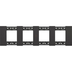 BTICINO LivingNow keret 2+2+2+2 modul fekete KA4802M4KG