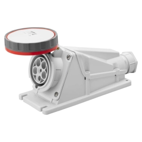   Gewiss Ipari csatlakozó DAFR-633 4P 63A 400V IP67 90 fokos rögzíthető aljzat GW63526