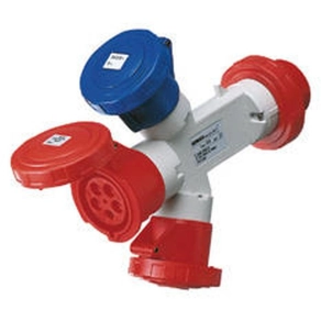   Gewiss 64061 Ipari elosztó adapter AD.ST.3P N T 32A 400V 2P T-3P T-3P