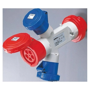   Gewiss 64060 Ipari elosztó adapter AD.ST.3P + N + T 16A 400V 2P + T / 3P + T / 3P + N + T