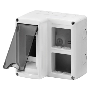   Gewiss System-Combi szerelvénydoboz, falon kívüli, 2 Din modulos, IP40 GW27071