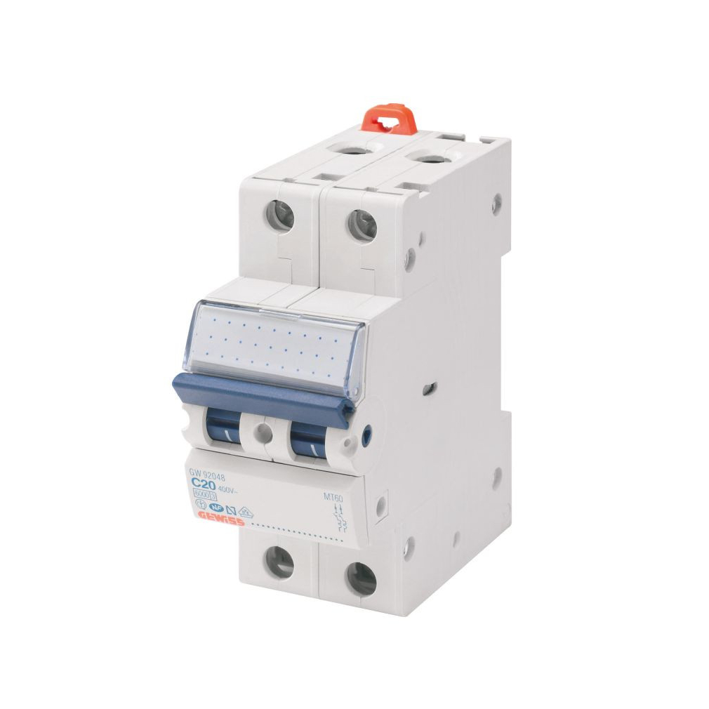 Gewiss kismegszakító 2P B 16A 6kA MT60 2M (GW92247)