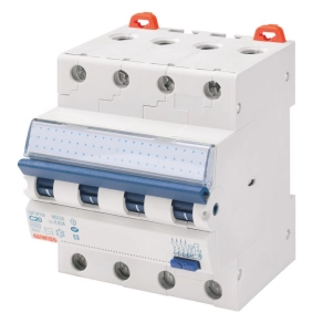   Gewiss GW94370 áramvédős kismegszakító 4P C32, 6kA, 0,03A, 4modul
