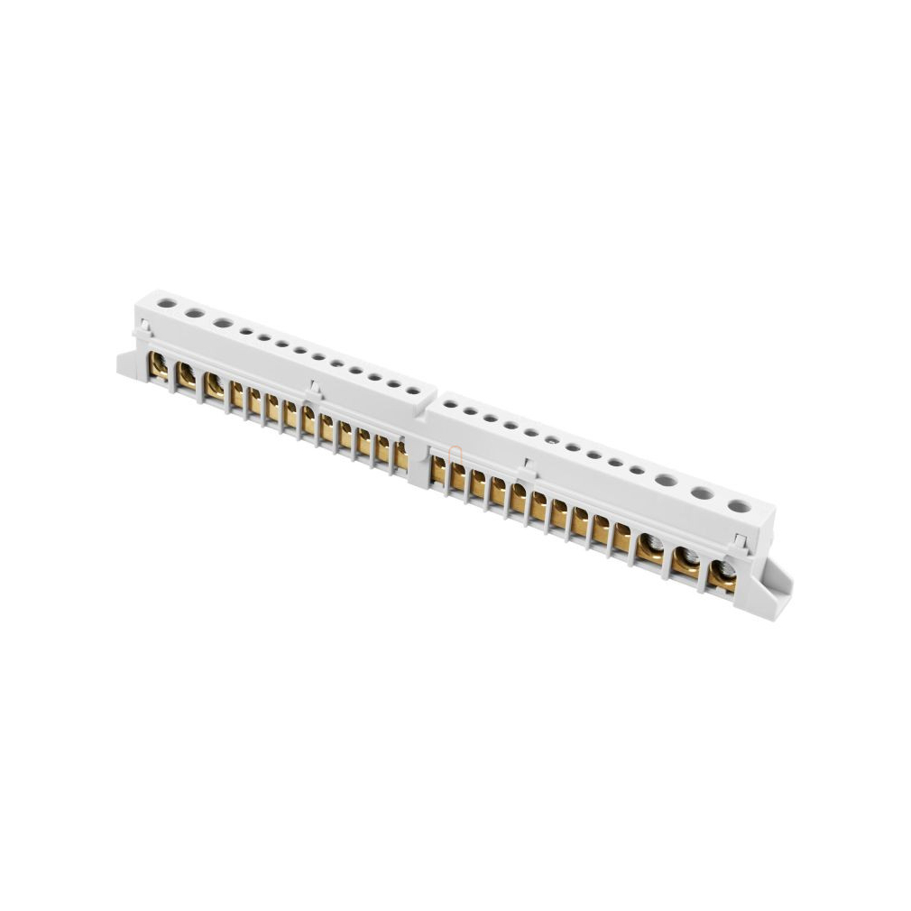 Föld-Nulla (PE/N) sín 18modul kiselosztóba 2P 125A 2X(5x25mm2 +14x10mm2) Gewiss GW40404