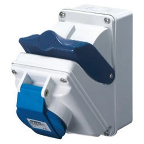   GW. ipari csatlakozóaljzat IP44 2P T 16A 200-250V - 50/60HZ 6H GW66404