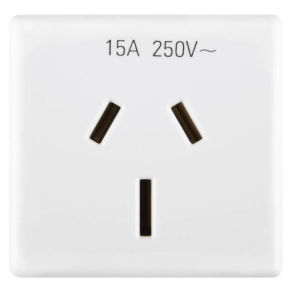   GW. 20356 lapos csatlakozós dugalj 2P+E 15A 250V 2modulos Ausztrál szabvány