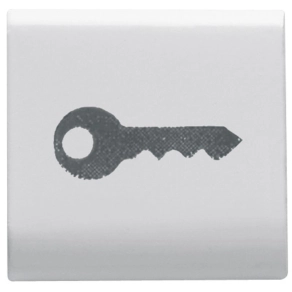   Chorus fényes fehér Cserélhető gomb, kulcs 22x22mm GW10543 Gewiss