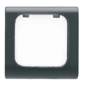   Chorus matt fekete Cserélhető gomb, címkével 22x22mm GW12542 Gewiss