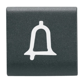   Chorus matt fekete Cserélhető gomb, csengő 22x22mm GW12544 Gewiss