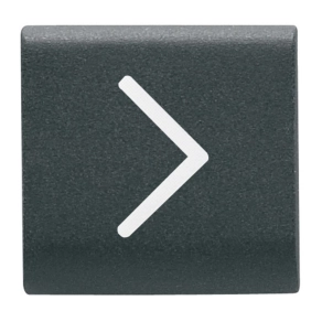   Chorus matt fekete Cserélhető gomb, horizontális nyíl 22x22mm GW12546 Gewiss